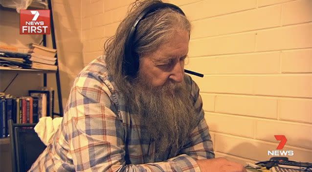 Sex offender Robin Fletcher is using spending his new-found in a house located metres from children. Picture: 7 News