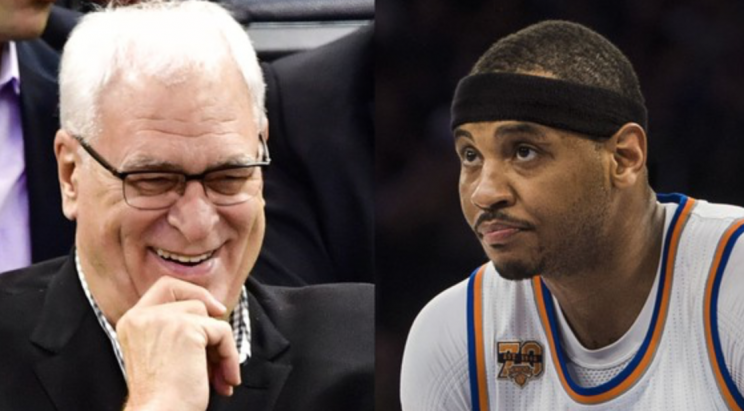 Phil Jackson y Carmelo Anthony están enfrentados. / Foto: Mashable