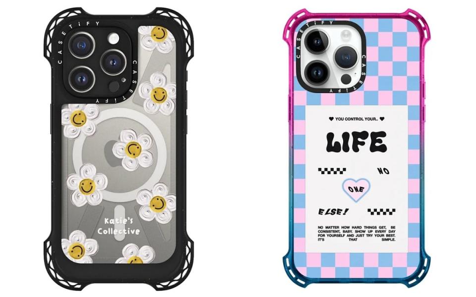 Casetify Daisy by  Katie-s Collective手機殼 NT$3350(左)\Casetify The  Simple Life手機殼NT$2750(右) Photo Via:Casetify