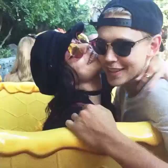 Vanessa Hudgens took her boyfriend to the happiest place on Earth for his birthday! Austin Butler celebrated turning the big 2-4 on Monday at Disneyland with the <em>High School Musical</em> star by his side. And Hudgens, 26, clearly could not contain her excitement about being with <em>The Carrie Diarie</em>s actor, sharing this Instagram video and writing, "He makes me happy. And it's his birthday!" <strong> PICS: They Dated?! Surprising Celebrity Hookups </strong> The actress also shared a video of just herself smiling on the swings, and she looked like she had the best time ever. <strong> WATCH: Vanessa Hudgens Stars on Broadway! </strong> Fans also shared their excitement when they spotted the couple on the <em>Indiana Jones </em>Adventure ride. WTF I JUST SAW VANESSA HUDGENS & AUSTIN BUTLER ON INDIANA JONES !! ���� pic.twitter.com/rTf3Uh3jv7— Joshua Kevin Garcia (@joshiegarcia) August 18, 2015 Even when they were casually strolling, fans noticed them. #vanessahudgens at Disneyland @DisneylandCeleb pic.twitter.com/parb9ogf3J— claudia miranda (@claudiamm85) August 18, 2015 <strong> NEWS: Vanessa Hudgens Admits She Was Really Mean While Dating Zac Efron </strong> And while it was his birthday, Butler graciously gave a gift to his fans in the form of an autograph. Butler also touched hands (and lives!). Fan Margarita Diaz tweeted, "@austinbutler was kind enough to still stop to shake my little cousins hand! The kindest cutie on earth." @austinbutler was kind enough to still stop to shake my little cousins hand! The kindest cutie on earth #austinbutler pic.twitter.com/4Rc5pnzLOs— Margarita Diaz (@danceingfreak) August 17, 2015 Sorry ladies, he's taken! Even when she's at a theme park, Hudgens rocks great style. Check out the video below to see how you can accessorize just like her. 