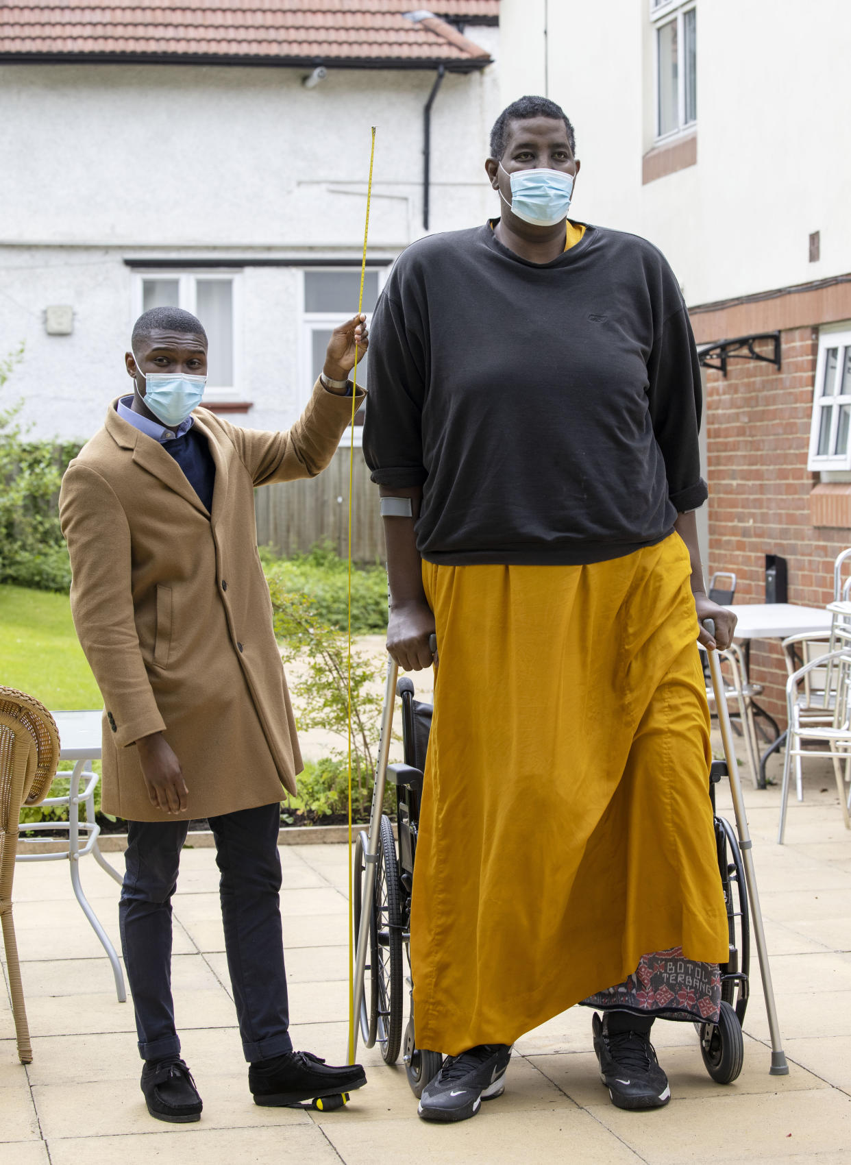 Hussain Bisad the second tallest man in the world at 7ft 8.9ins living in a care home in Harrow after a Kidney transplant meets My London's Thomas Kingsley