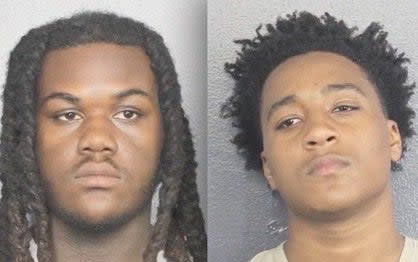 Keshawn Paul Stewart and Morgan Deslouches (Broward Sheriff’s Office)