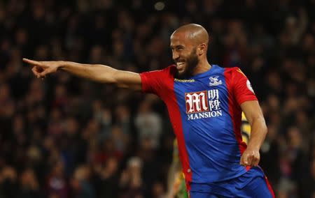 Britain Football Soccer - Crystal Palace v Arsenal - Premier League - Selhurst Park - 10/4/17 Crystal Palace's Andros Townsend celebrates scoring their first goal Reuters / Stefan Wermuth Livepic