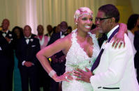 <p>The <em>Real Housewives of Atlanta</em> alum married Gregg Leakes not once, but twice. Nene and Gregg first wed in 1997 after a brief courtship, and separated in 2010 after 13 years of marriage. The following year, the <a href="https://people.com/tv/nene-leakes-to-divorce-on-real-housewives-of-atlanta/" rel="nofollow noopener" target="_blank" data-ylk="slk:divorce;elm:context_link;itc:0;sec:content-canvas" class="link ">divorce</a> was made official.</p> <p>NeNe and Gregg went on to reconnect, and remarried three years later in a lavish Atlanta ceremony before 400 guests. The June 2013 nuptials were filmed for a Bravo special: <em>I Dream of NeNe: The Wedding.</em></p> <p>Six years later, fans were heartbroken when it seemed the Leakes were <a href="https://people.com/tv/rhoa-reunion-nene-leakes-considering-leaving-gregg-leakes/" rel="nofollow noopener" target="_blank" data-ylk="slk:set to split;elm:context_link;itc:0;sec:content-canvas" class="link ">set to split</a> once again as <a href="https://protect-us.mimecast.com/s/6mCGCG6A6WhJJvpyOTOCOcW?domain=people.com/" rel="nofollow noopener" target="_blank" data-ylk="slk:Gregg battled stage 3 colon cancer;elm:context_link;itc:0;sec:content-canvas" class="link ">Gregg battled stage 3 colon cancer</a>.</p> <p>However, the couple pushed their differences aside and came out stronger.</p> <p>After two years in remission, in June 2021, Gregg's colon cancer returned, and he died that September with NeNe by his side.</p> <p>Speaking with <a href="https://people.com/tv/nene-leakes-husband-gregg-last-words/" rel="nofollow noopener" target="_blank" data-ylk="slk:PEOPLE;elm:context_link;itc:0;sec:content-canvas" class="link ">PEOPLE</a> about the grief, the former reality star said that her businessman husband's closest circle "sat with him around the clock" during his final days.</p> <p>"I told him I wouldn't have chosen another husband other than him. I said, 'I married you twice, crazy man,' " she said.</p>