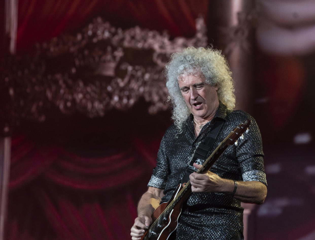 Brian May of Queen performs on stage during 2019 Global Citizen Festival at Central Park (Photo by Lev Radin / Pacific Press/Sipa USA)