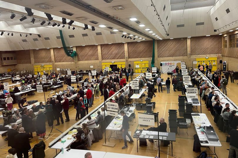 The 2024 Local Election count in South Shields
