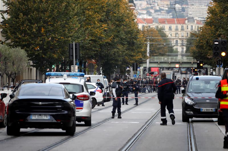 Reported knife attack in French city of Nice