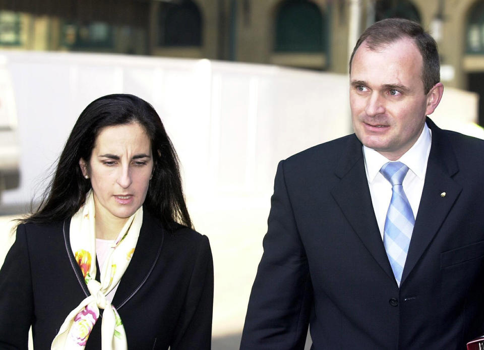 Major Charles Ingram with his wife Diana arriving at Southwark Crown Court, where they, and college lecturer Tecwen Whittock, are on trial accused of cheating their way to the top prize on TV quiz show Who Wants To Be A Millionaire?