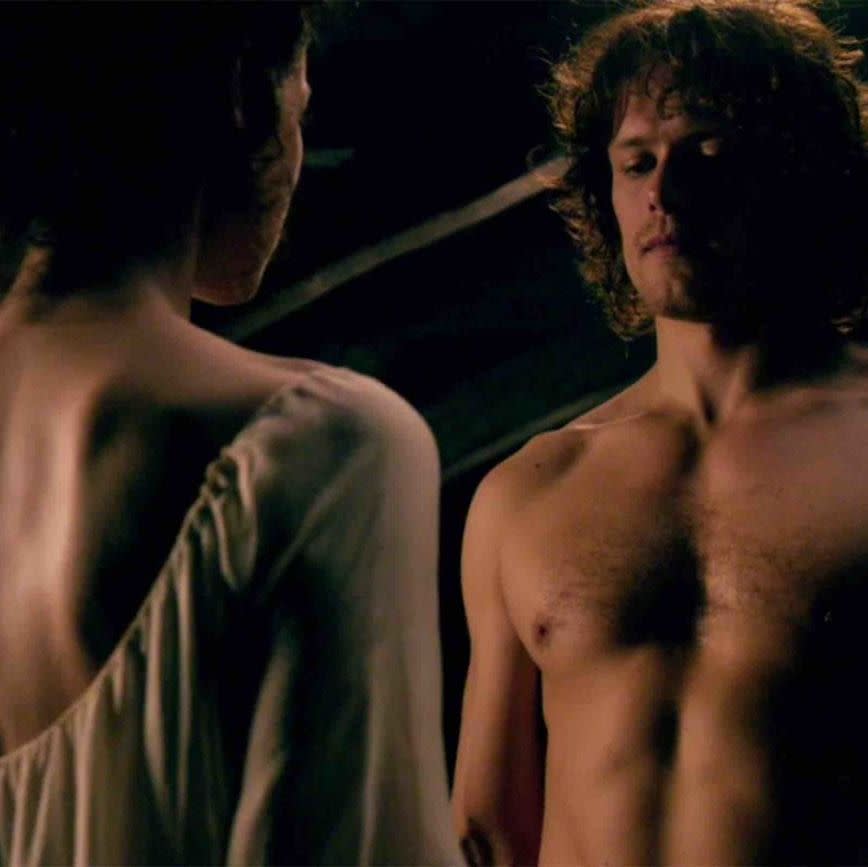  A sex scene from tv show outlander. 