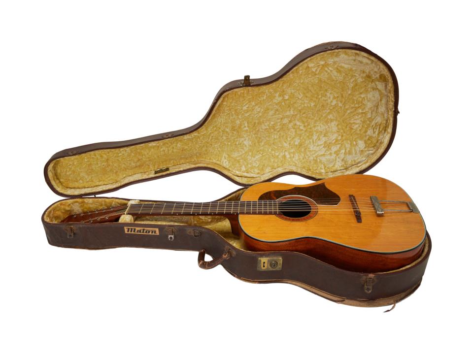 John Lennon's Framus 12-string Hootenanny acoustic guitar, soon available for auction by Julien's Auctions