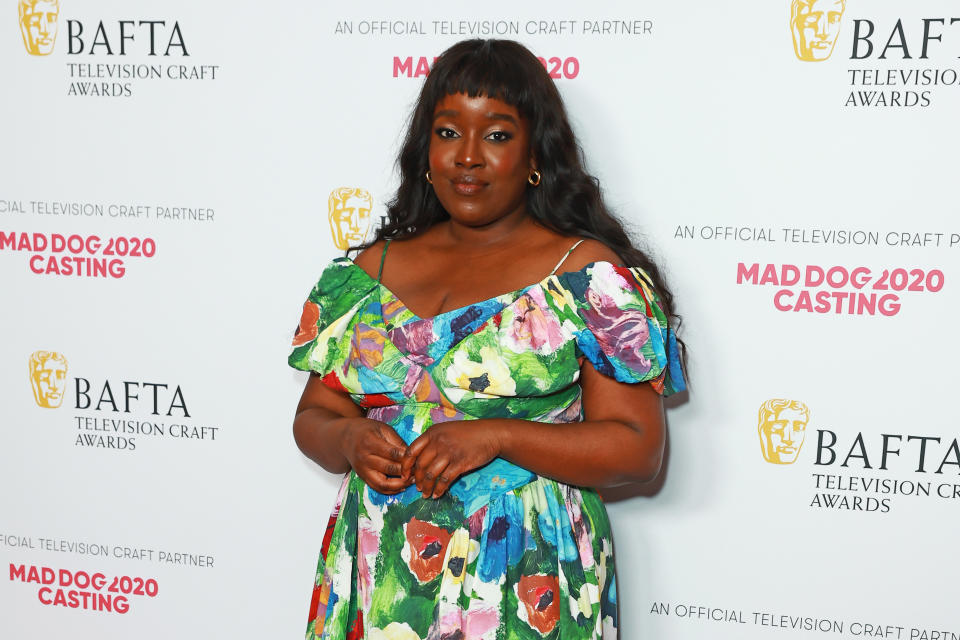 LONDON, ENGLAND - APRIL 23: Lolly Adefope poses in the Winners Room at the BAFTA Television Craft Awards 2023 at The Brewery on April 23, 2023 in London, England. (Photo by Hoda Davaine/Dave Benett/Getty Images)