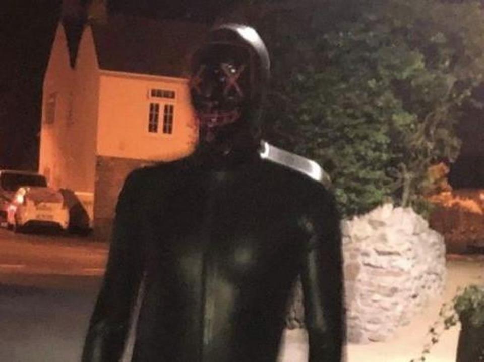 Police received reports of a man wearing a latex black suit (Avon and Somerset Police)