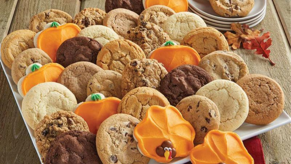 Best cozy gifts from HSN: Cheryl’s 39-piece Thanksgiving Cookie Box