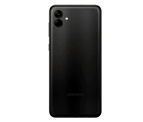 El Samsung Galaxy A04 tiene doble cámara trasera.