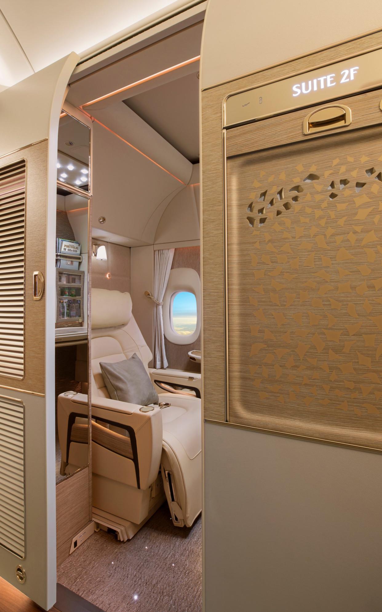 Emirates newly revealed Boeing 777 first-class suite - Duncan Chard