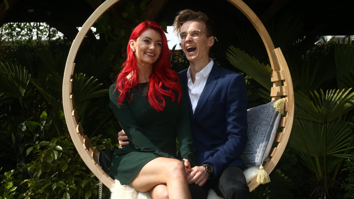 Dianne Buswell and Joe Sugg have now been dating for four years after meeting on Strictly Come Dancing. (PA/Getty)
