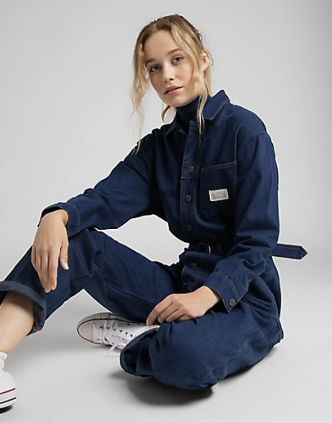 best-jumpsuits-Lee European Belted Union-All In Rinse