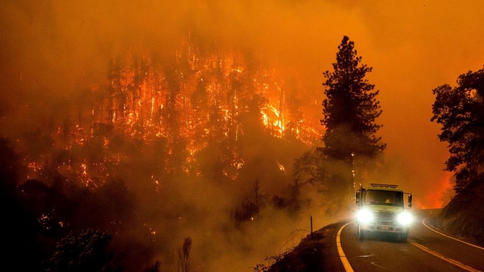 Die Bilder vom "McKinney Fire" im Norden Kaliforniens haben etwas Apokalyptisches an sich. (Bild: dpa)