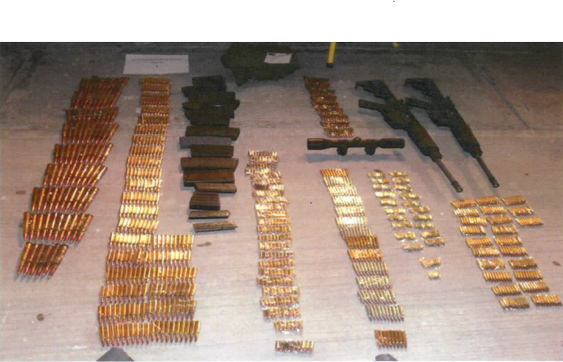 Portland , Ore. men sent CJNG cartel members in Mexico these weapons, including rows of .50-cailber bullets capable of downing aircraft.