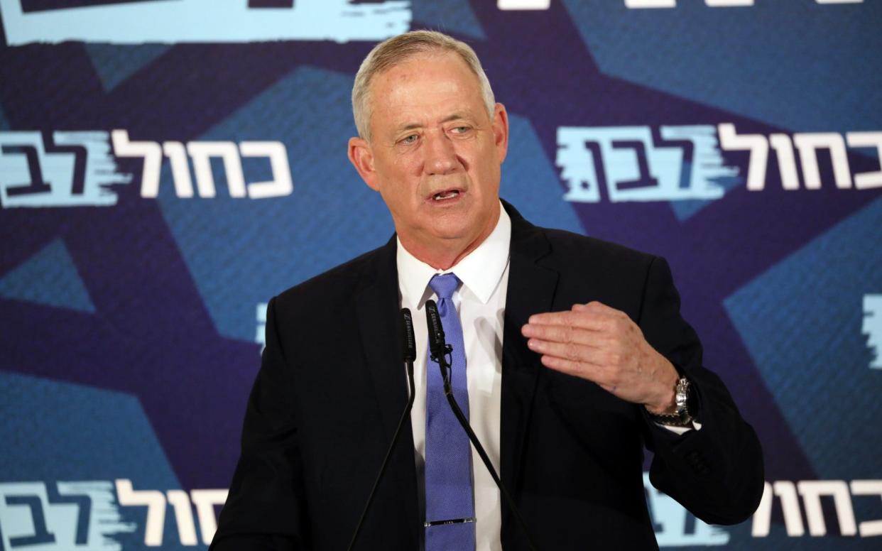 Benny Gantz, the former general who heads the centrist Blue & White party, tried and failed to form a government - REX