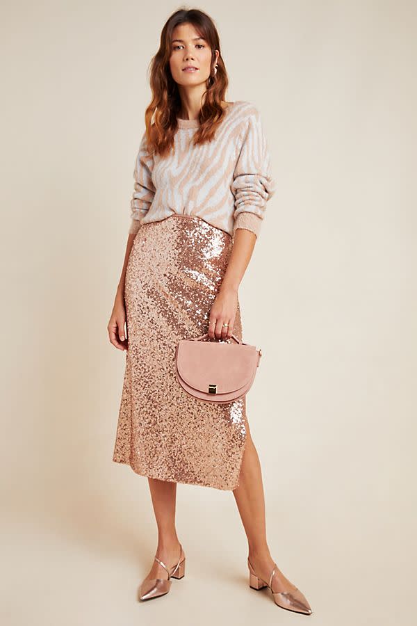 Cipriana Sequined Midi Skirt 