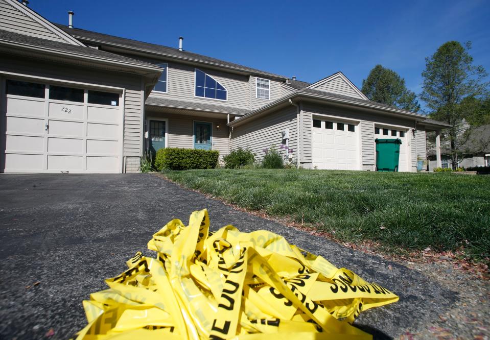 Crestwood Court on May 21, 2020, a day after Peter Churchill stabbed his mother in their home in the development.