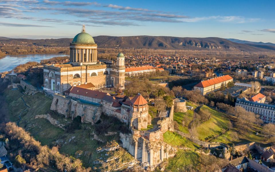 Hungary - Historical Basilica Of Esztergom Near Danube River From Drone View - Getty Images