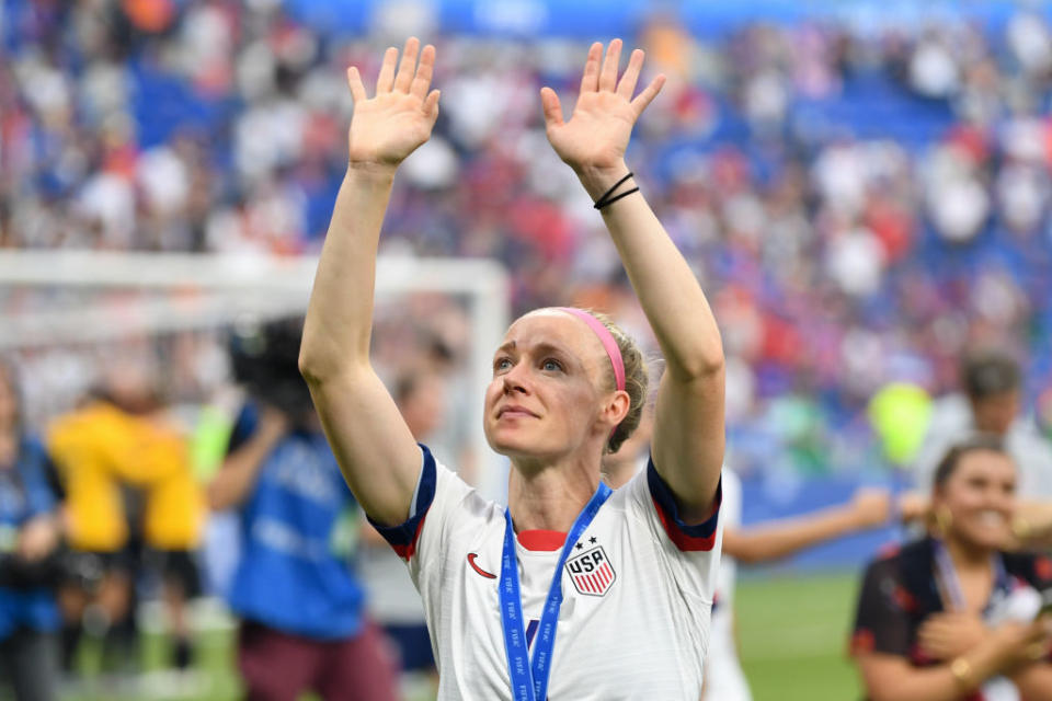 Becky Sauerbrunn after the 2019 FIFA Final match on July 07, 2019 in Lyon, France. | Brad Smith—ISI Photos/Getty Images