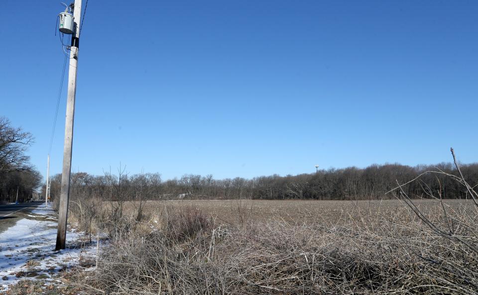 An empty field sits Wednesday, March 15, 2023, at Anderson Road east of Beech Road near Granger. St. Joseph County officials want to develop a county park there with a county highway garage on the southwest corner at Beech Road.