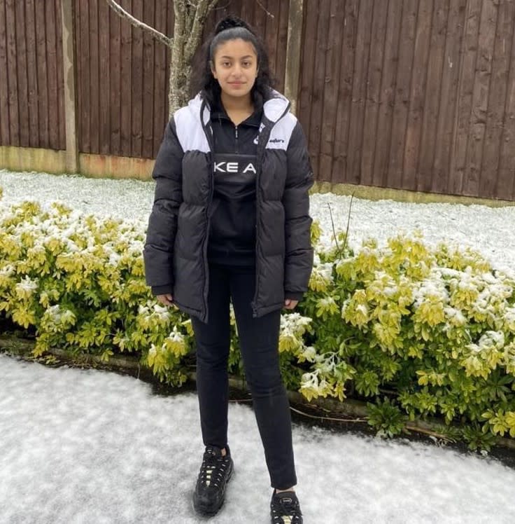 Alisha Goup, 16, was killed after she was hit by a car in Oldham, Greater Manchester, in February. (Reach)