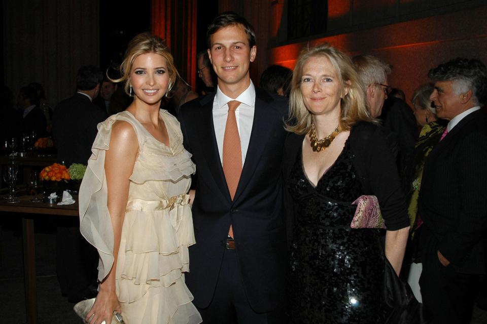 Ivanka Trump, Jared Kushner and Jennifer Maguire Isham attend Vanity Fair & Tribeca Film Festival Party in 2007.