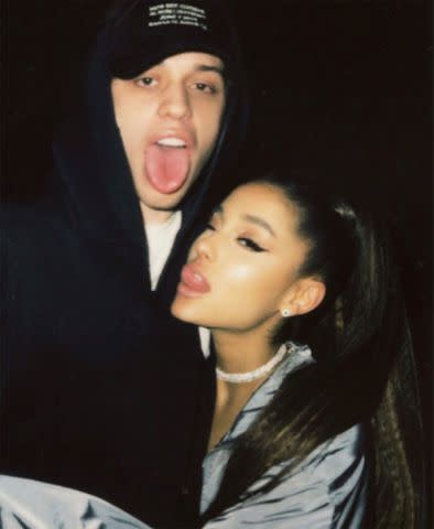 Ariana Grande/Instagram Pete Davidson and Ariana Grande