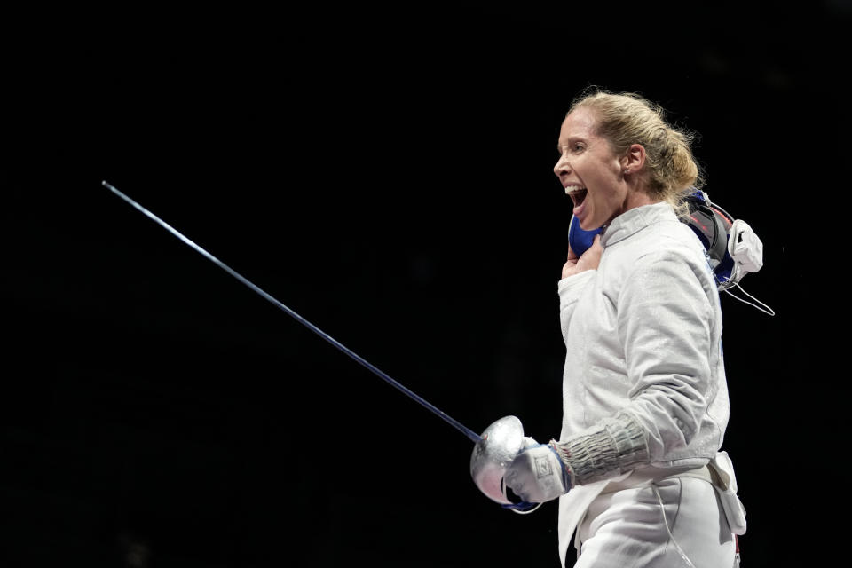 2020年東京奧運，女子擊劍美國代表隊選手（AP）