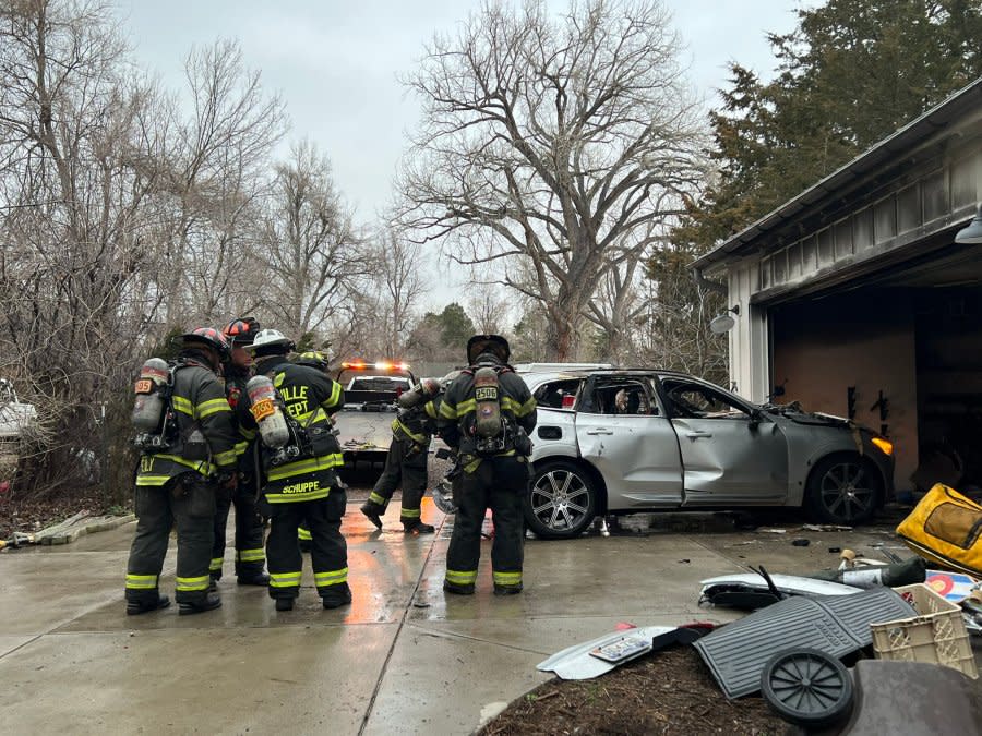 Boulder Fire-Rescue was called out to Emerald Road for a fire alarm before an electric vehicle exploded in a garage.