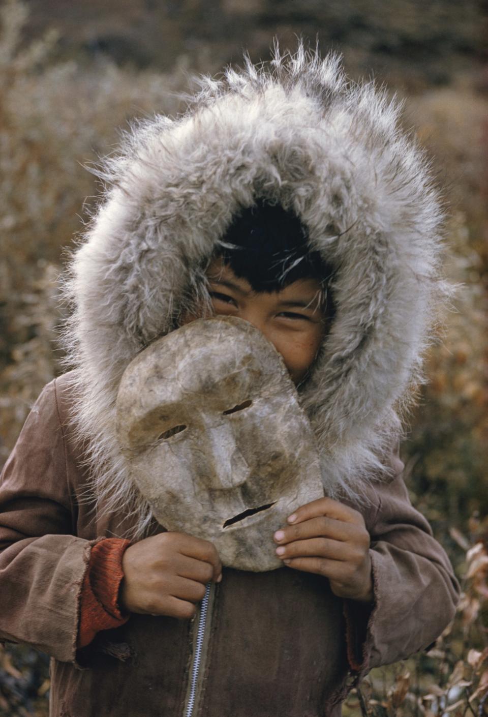 'A Nunamiut boy, Anaktuvuk Pass, Alaska.' (Thomas J. Abercrombie/National Geographic/Christie's Images) <br> <br> <a href="https://www.christies.com/services/publications/browse-ecatalogues.aspx" rel="nofollow noopener" target="_blank" data-ylk="slk:Click here to see the full collection at Christie's;elm:context_link;itc:0;sec:content-canvas" class="link ">Click here to see the full collection at Christie's</a>