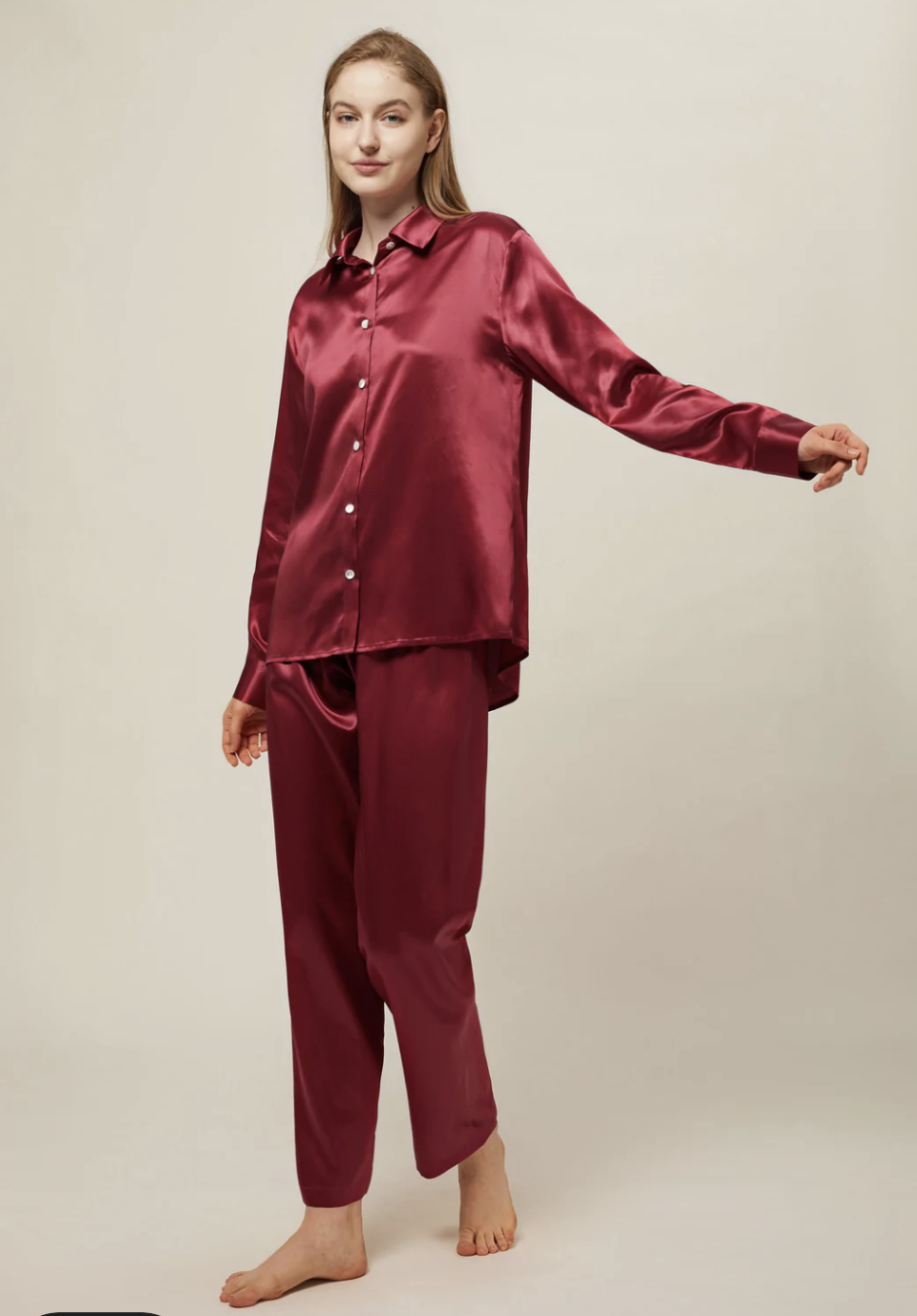 Athena Washable Silk Pajama Set