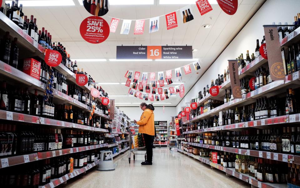 Alcohol supermarkets - ADAM VAUGHAN/EPA-EFE/Shutterstock