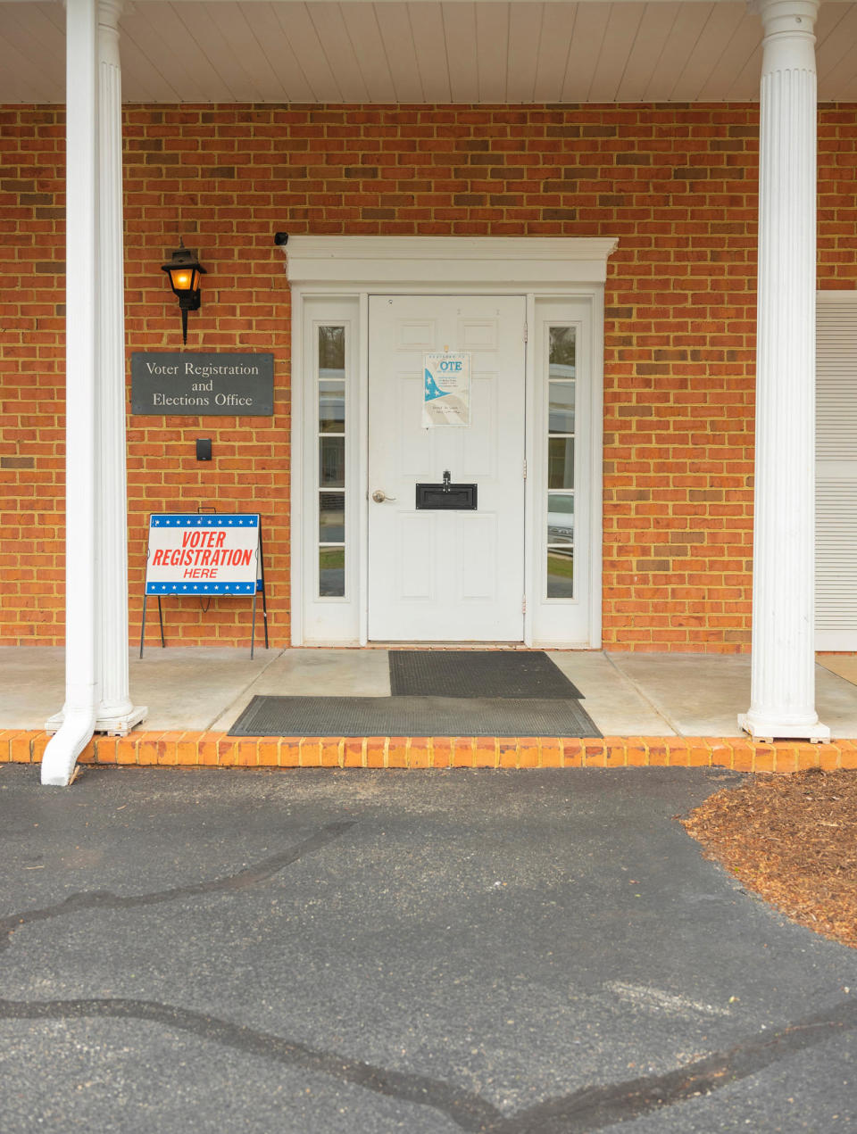 Buckingham County's Voter Registration and Elections Office. (Matt Eich for NBC News)