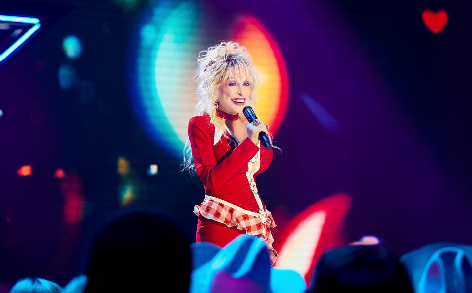 Dolly Parton Presents: Doggy Parton's Pet Gala. (Jon Morgan / CBS via Getty Images)