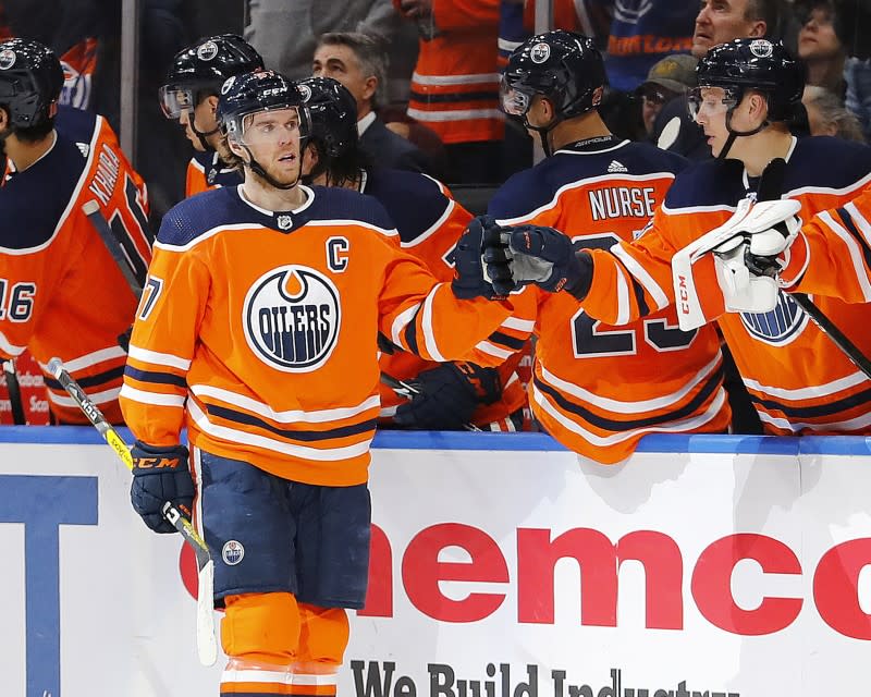 NHL: Winnipeg Jets at Edmonton Oilers