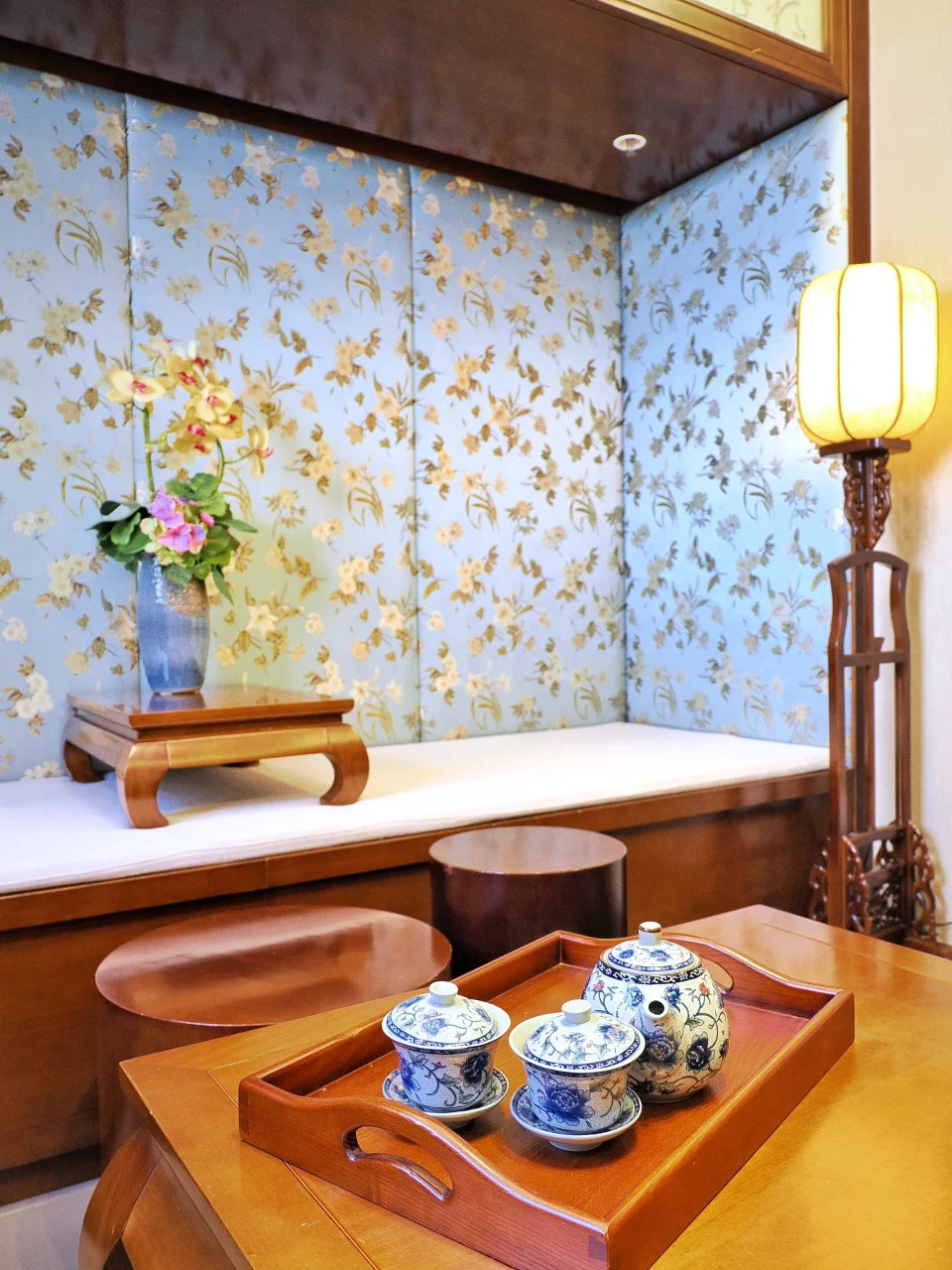 「翠雅山房」有多幢客房，而每幢的lobby均極有中華文化氣息。