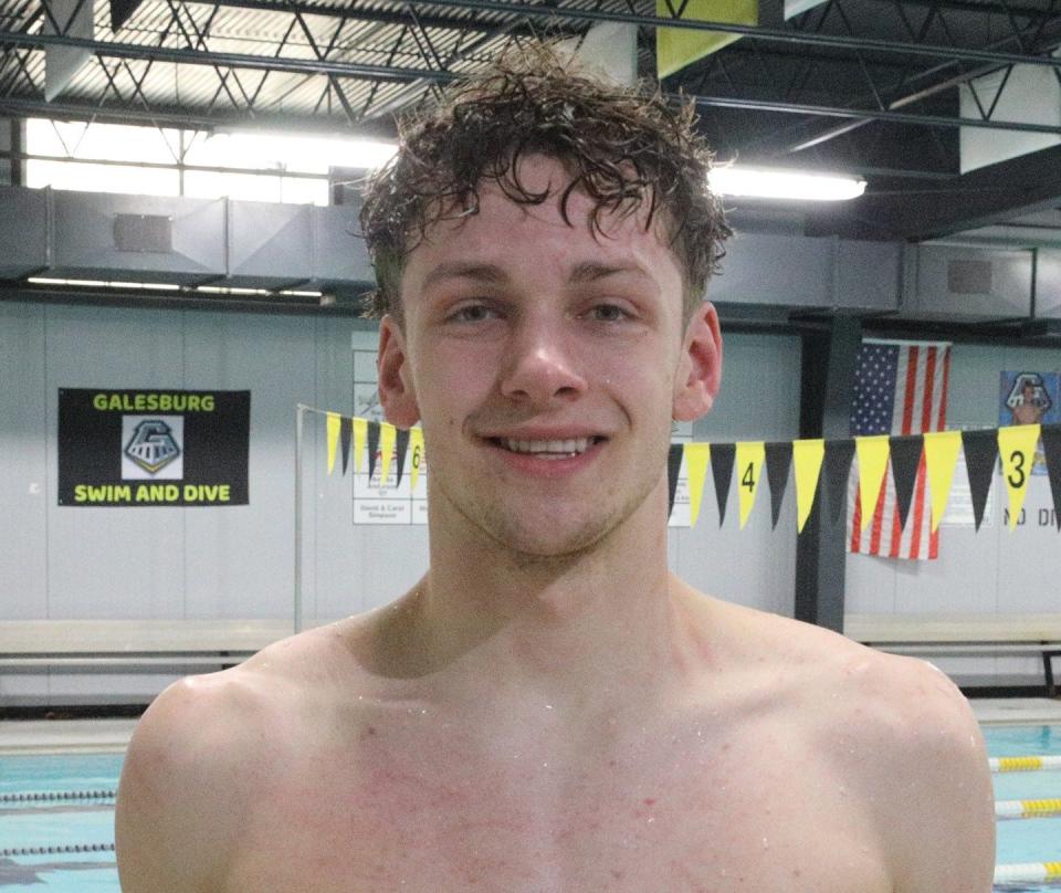 Riley Stevenson became the first Galesburg High School swimmer to medal at state since 2006.