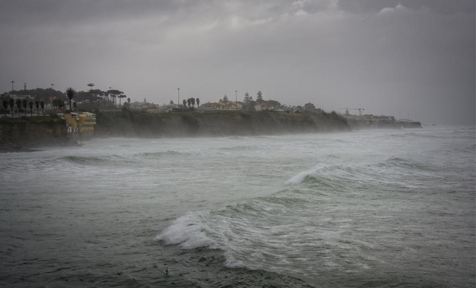 Stormy weather after Storm Fabien hit Ponta do Sal in Portugal. (Getty)