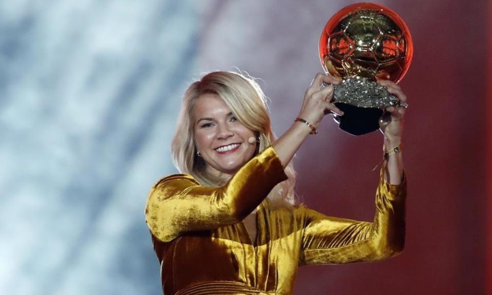 Norwegian soccer star Ada Hegerberg won the Women&rsquo;s Ballon d&rsquo;Or on Monday. (Photo: AUSTRALIAN ASSOCIATED PRESS)