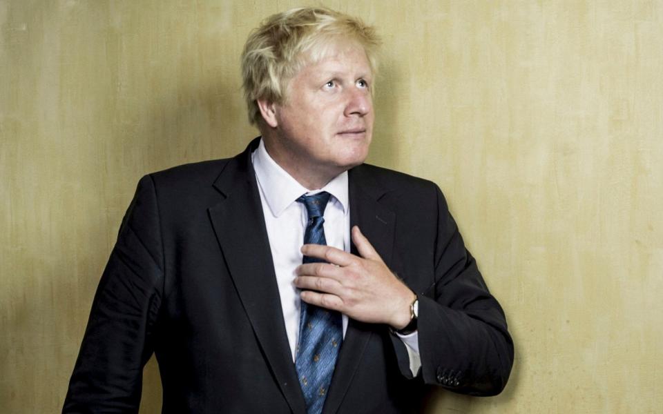 Boris Johnson, pictured in 2018, who is fighting to keep the top job - Pasco