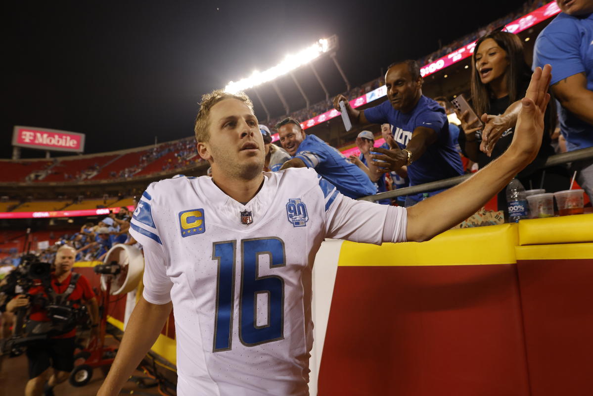 Lions quarterback Jared Goff can't be dismissed as a fantasy