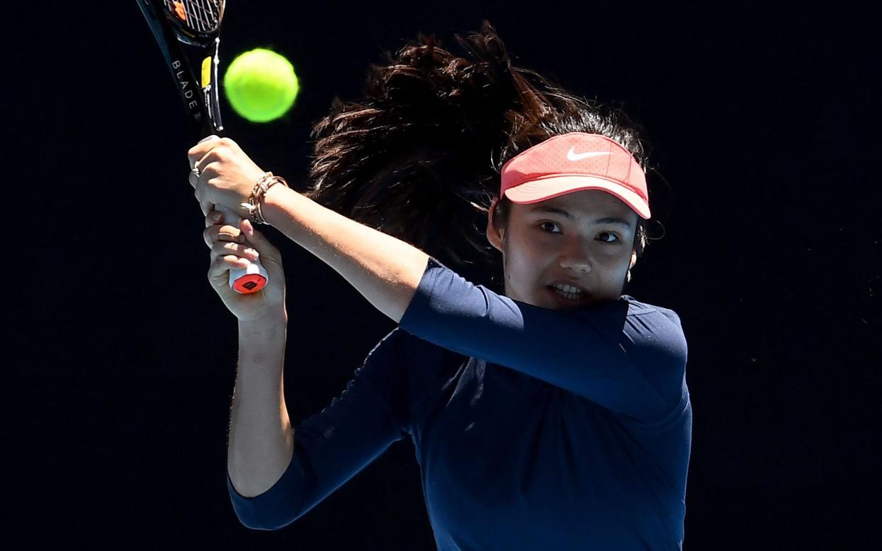 Emma Raducanu - Emma Raducanu returns to centre stage in Singapore... while training with coach Torben Beltz - GETTY IMAGES