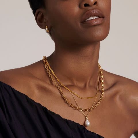 <p>Monikh Dale's go-to jewellery brand sits perfectly in that affordable luxury bracket, which means each piece feels super special and expensive, without being so precious that you never want to wear it. True wearable luxury – and it's all made from recycled metal, too.</p><p><a class="link " href="https://www.selfridges.com/GB/en/cat/monica-vinader/jewellery-watches/" rel="nofollow noopener" target="_blank" data-ylk="slk:SHOP MONICA VINADER NOW;elm:context_link;itc:0;sec:content-canvas">SHOP MONICA VINADER NOW</a></p><p><a href="https://www.instagram.com/p/Cg2HetIMYqK/" rel="nofollow noopener" target="_blank" data-ylk="slk:See the original post on Instagram;elm:context_link;itc:0;sec:content-canvas" class="link ">See the original post on Instagram</a></p>