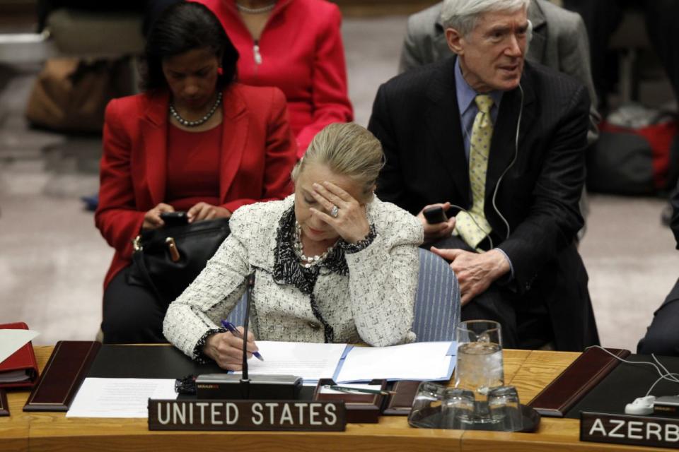 Secretary of State Hillary Clinton at the United Nations