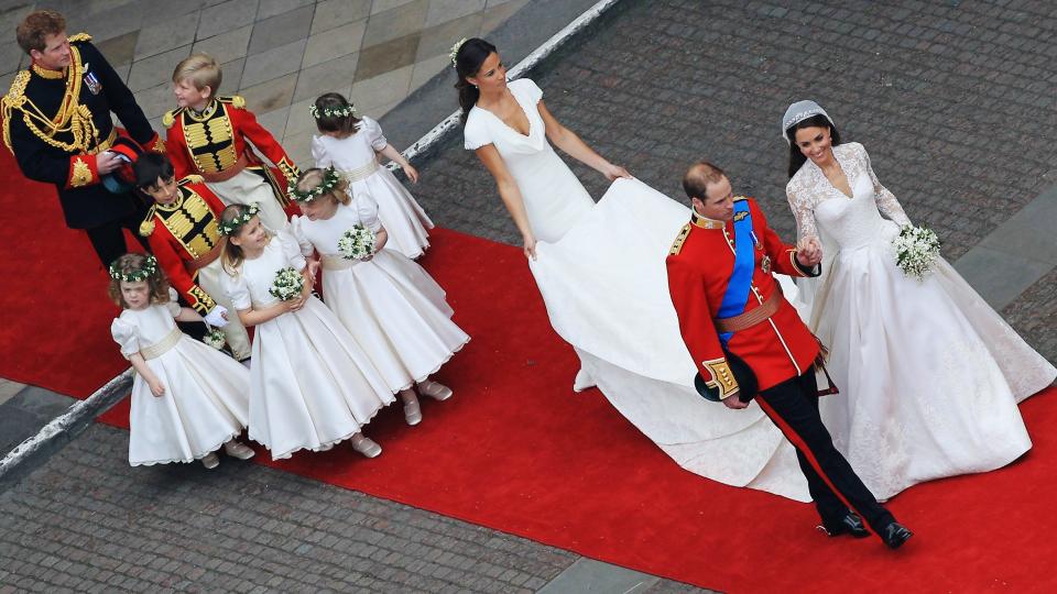 William and Kate had surprisingly small wedding parties